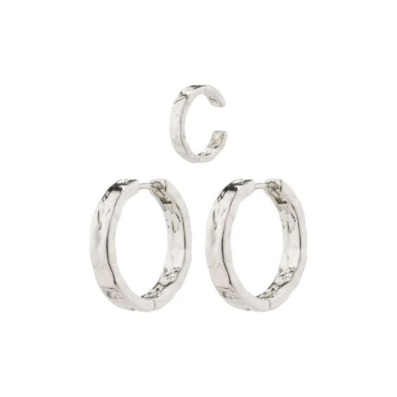 PILGRIM Kindness Rustic Hoop Earrings & Cuff sold by 27 Boutique