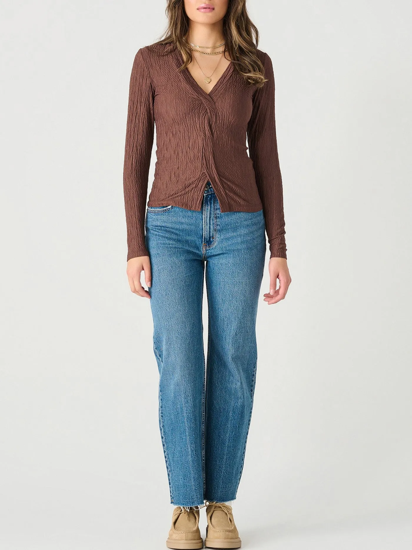 DEX Textured Twist Front Top sold by 27 Boutique product image thumbnail 4