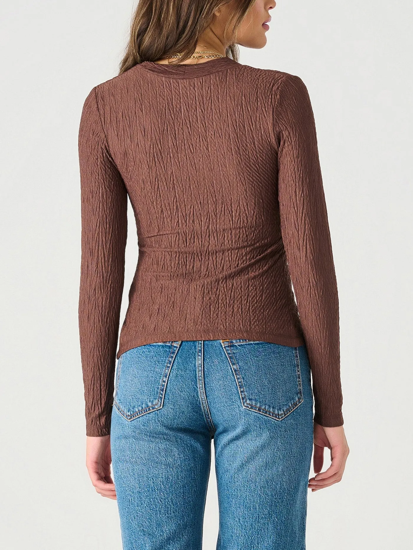 DEX Textured Twist Front Top sold by 27 Boutique product image thumbnail 3
