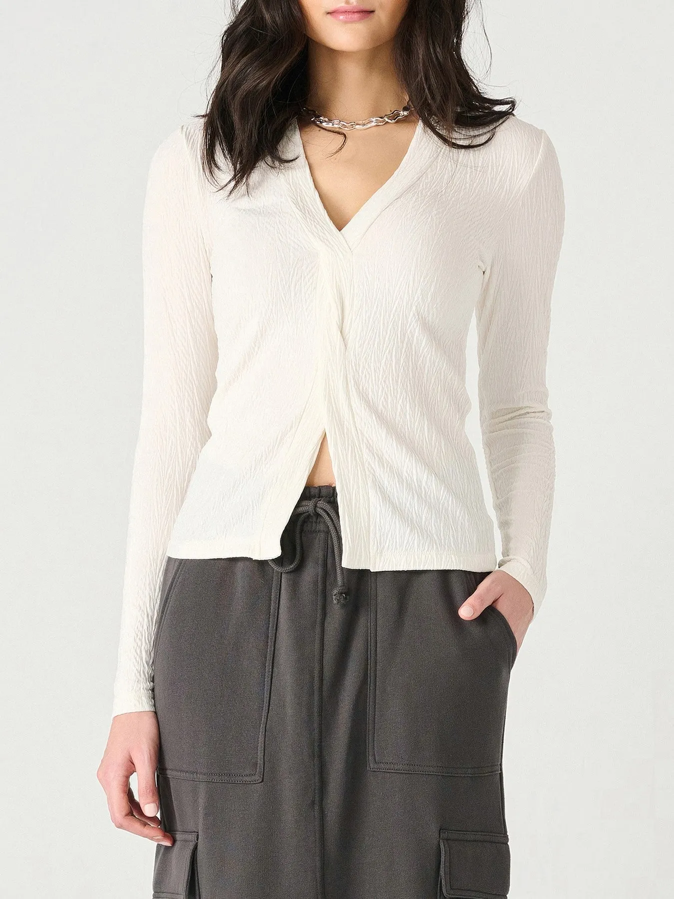 DEX Textured Twist Front Top sold by 27 Boutique product image thumbnail 5