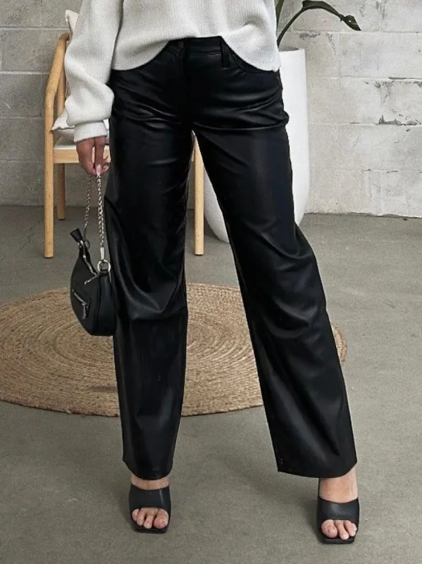 LEVI'S Faux Leather Baggy Dad Slippery Slope sold by 27 Boutique