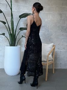 BLACK TAPE Sequin Slip Dress sold by 27 Boutique