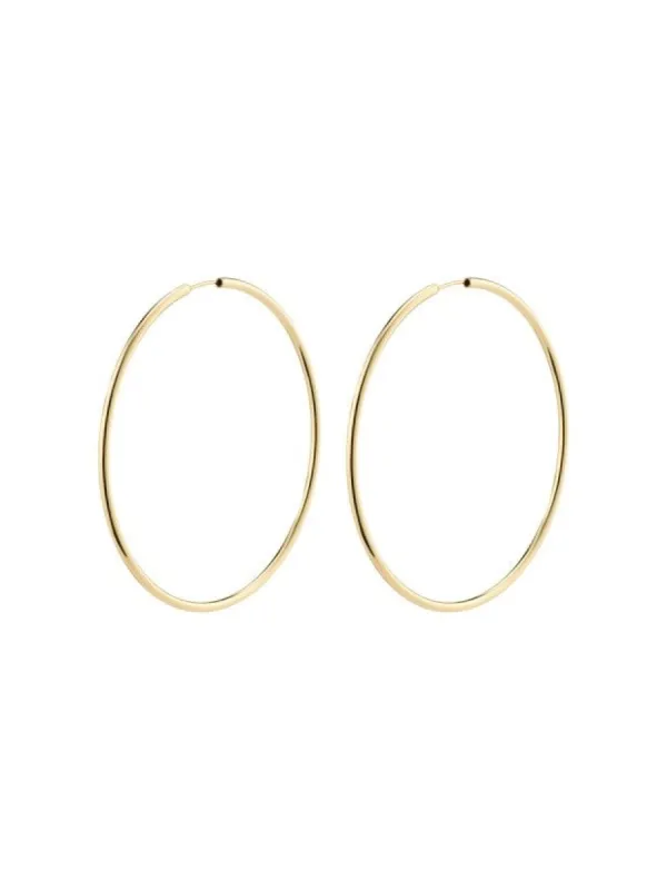 PILGRIM April Recycled Large Hoop Earrings sold by 27 Boutique