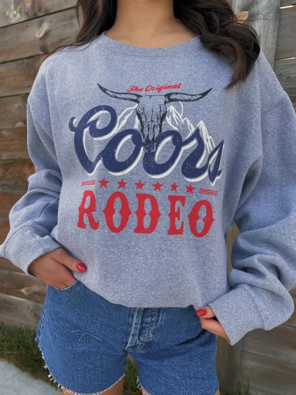 27 The Original Coors Rodeo Graphic Sweatshirt sold by 27 Boutique