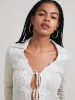 PILGRIM Light Wavy Large Hoop Earrings sold by 27 Boutique