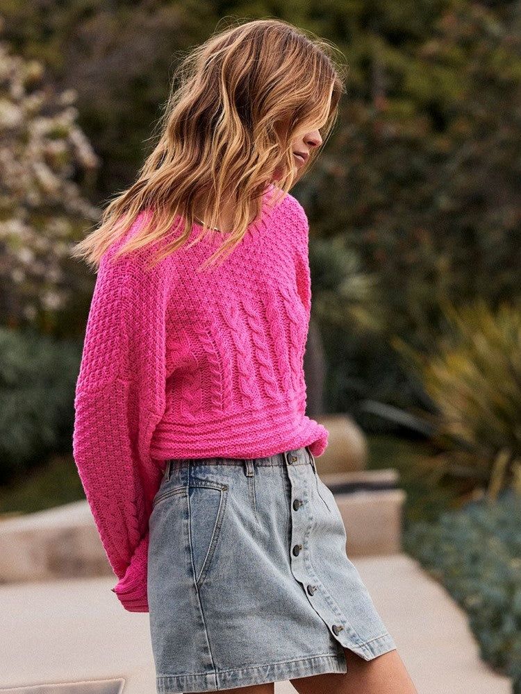 SALTWATER LUXE Ronnie Cable Knit Sweater sold by 27 Boutique