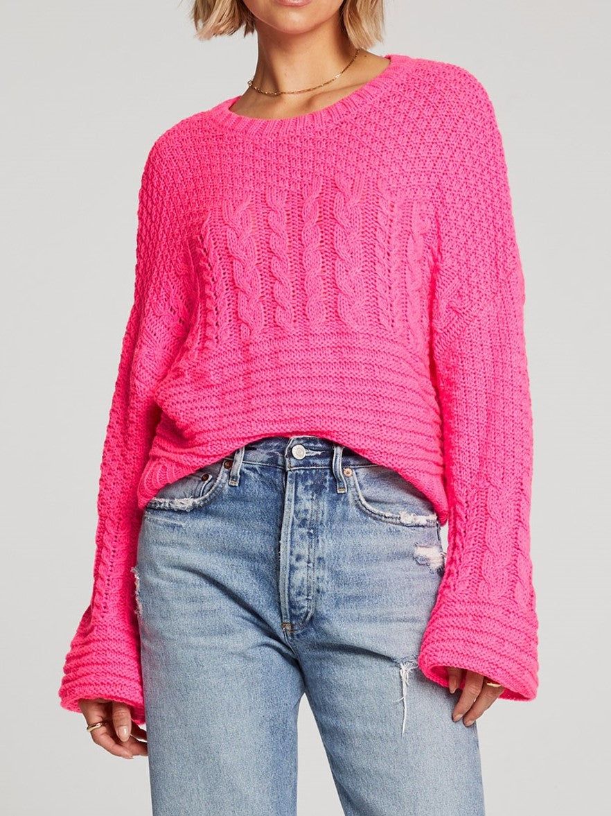 SALTWATER LUXE Ronnie Cable Knit Sweater sold by 27 Boutique product image thumbnail 3