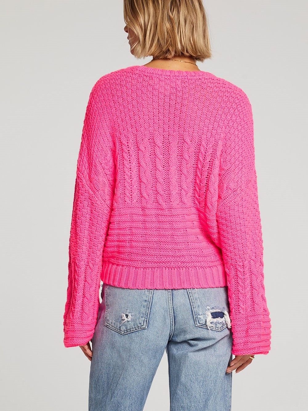 SALTWATER LUXE Ronnie Cable Knit Sweater sold by 27 Boutique product image thumbnail 5