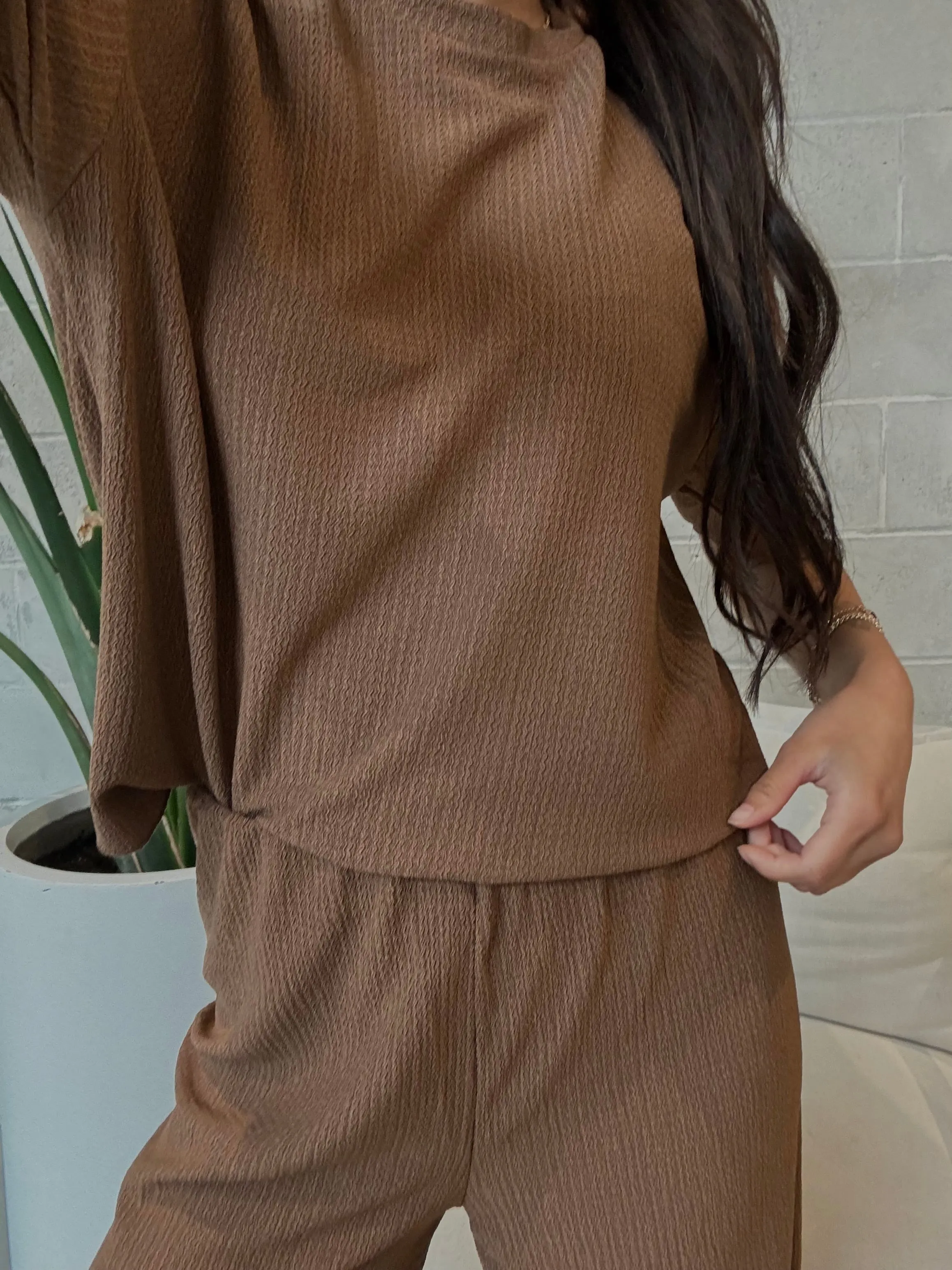 DEX Textured Top and Culotte Pant Set sold by 27 Boutique product image thumbnail 3