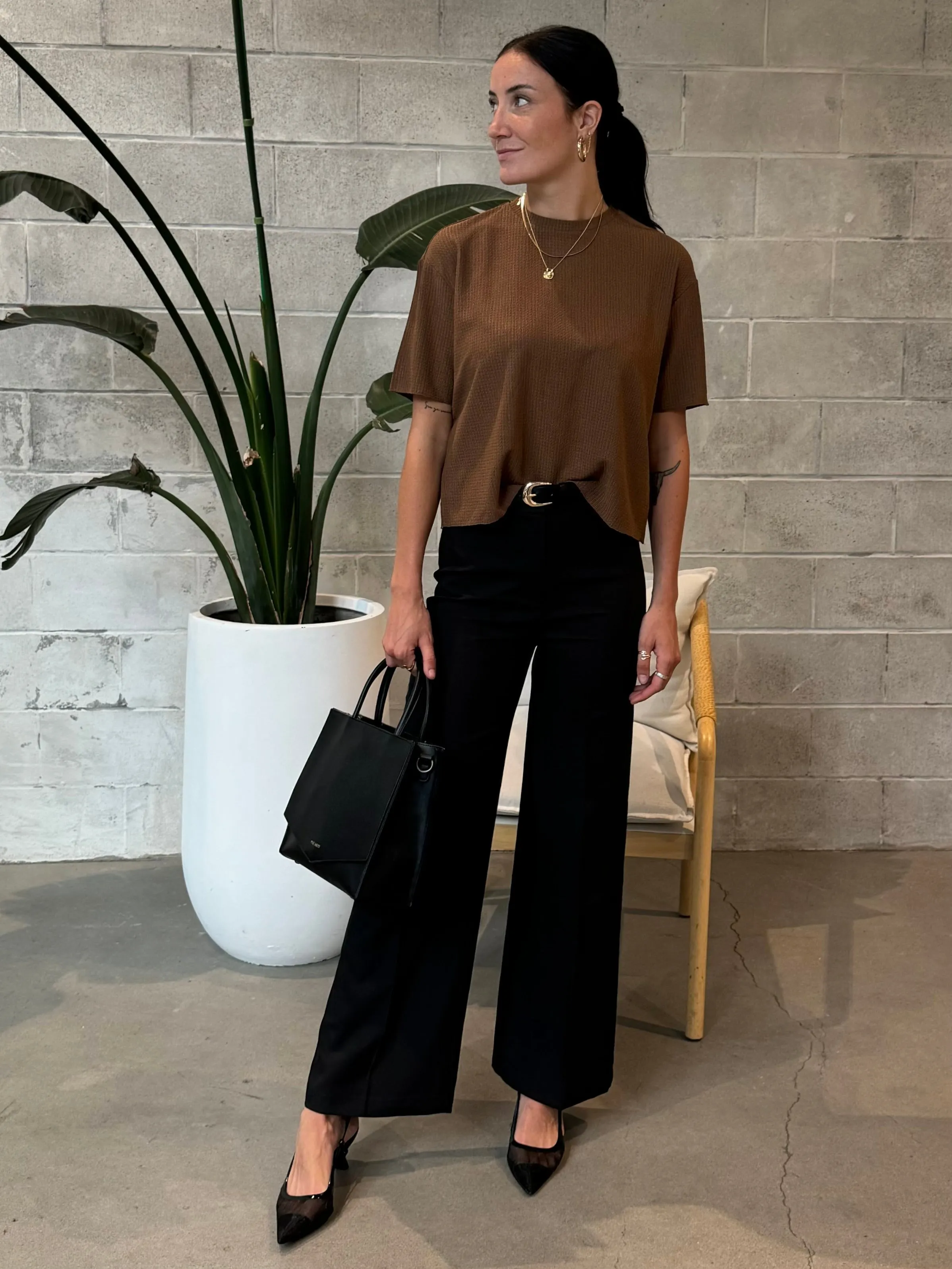 DEX Textured Top and Culotte Pant Set sold by 27 Boutique product image thumbnail 4