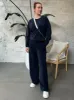 RD STYLE Long Sleeve Pullover and Wide Leg Pant Set sold by 27 Boutique