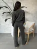 RD STYLE Long Sleeve Pullover and Wide Leg Pant Set sold by 27 Boutique