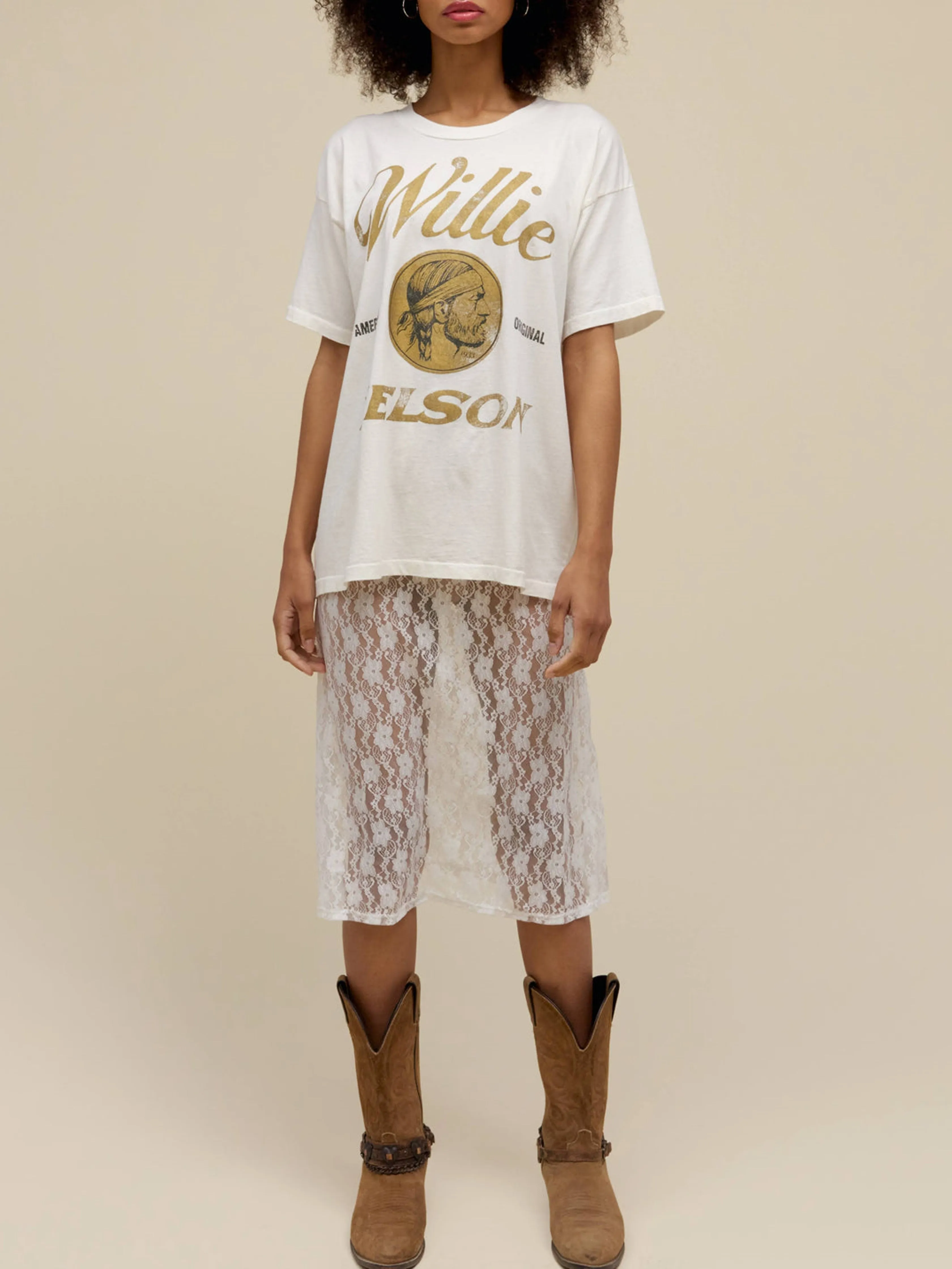 DAYDREAMER Willie Nelson American Original Merch Tee sold by 27 Boutique product image thumbnail 5