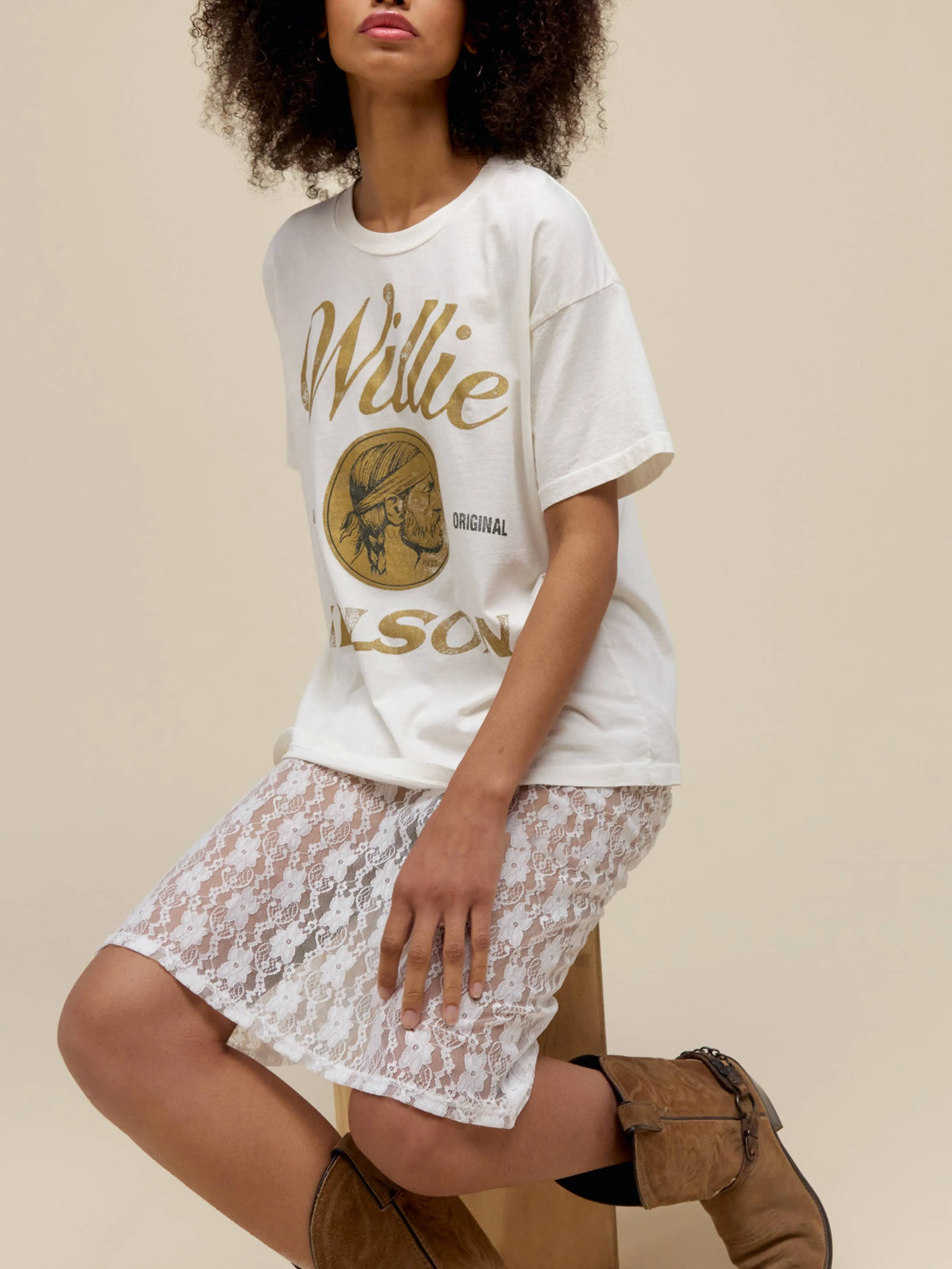 DAYDREAMER Willie Nelson American Original Merch Tee sold by 27 Boutique product image thumbnail 4