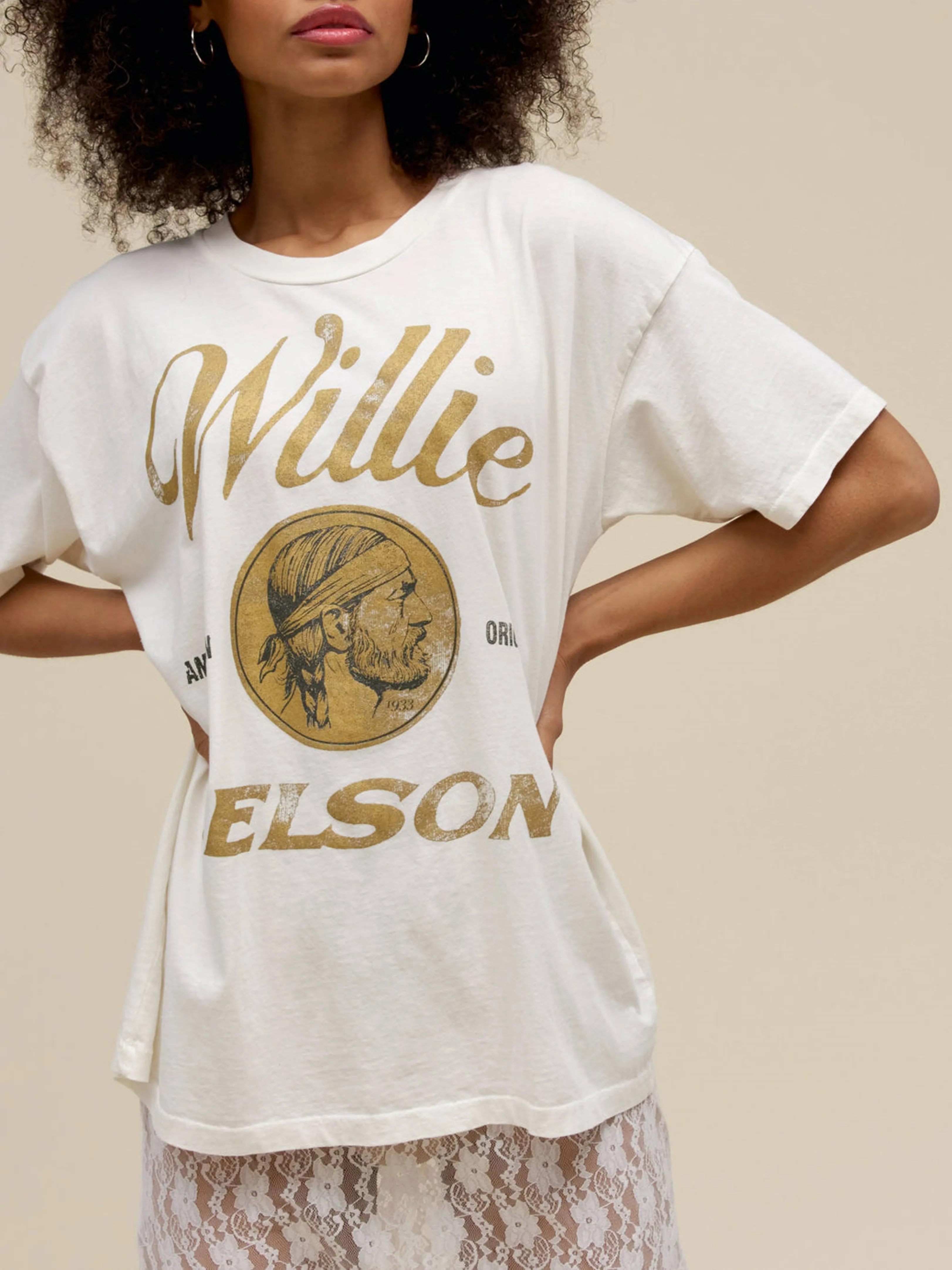 DAYDREAMER Willie Nelson American Original Merch Tee sold by 27 Boutique product image thumbnail 3
