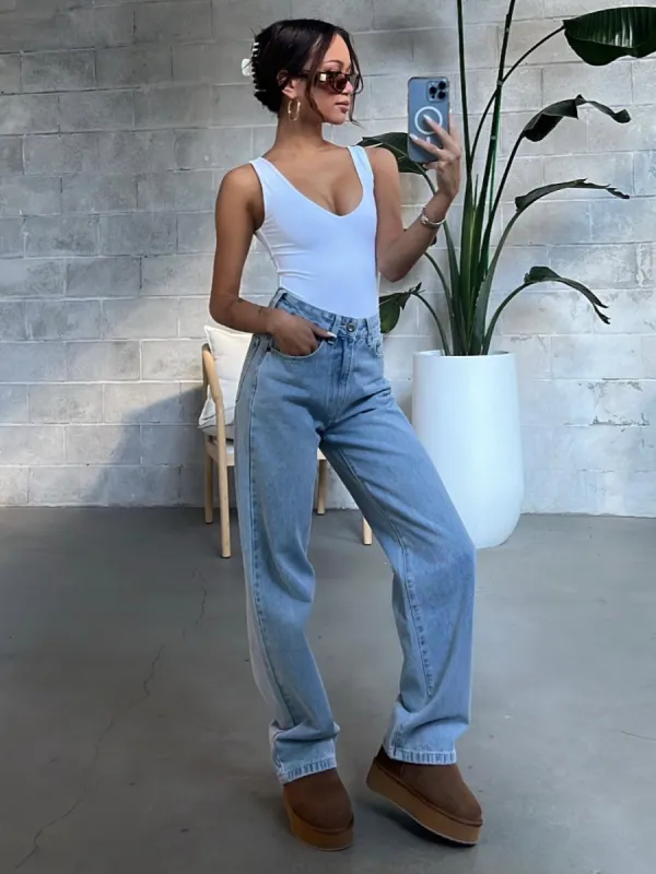 RD STYLE Second Skin Valentina Double V Bodysuit sold by 27 Boutique