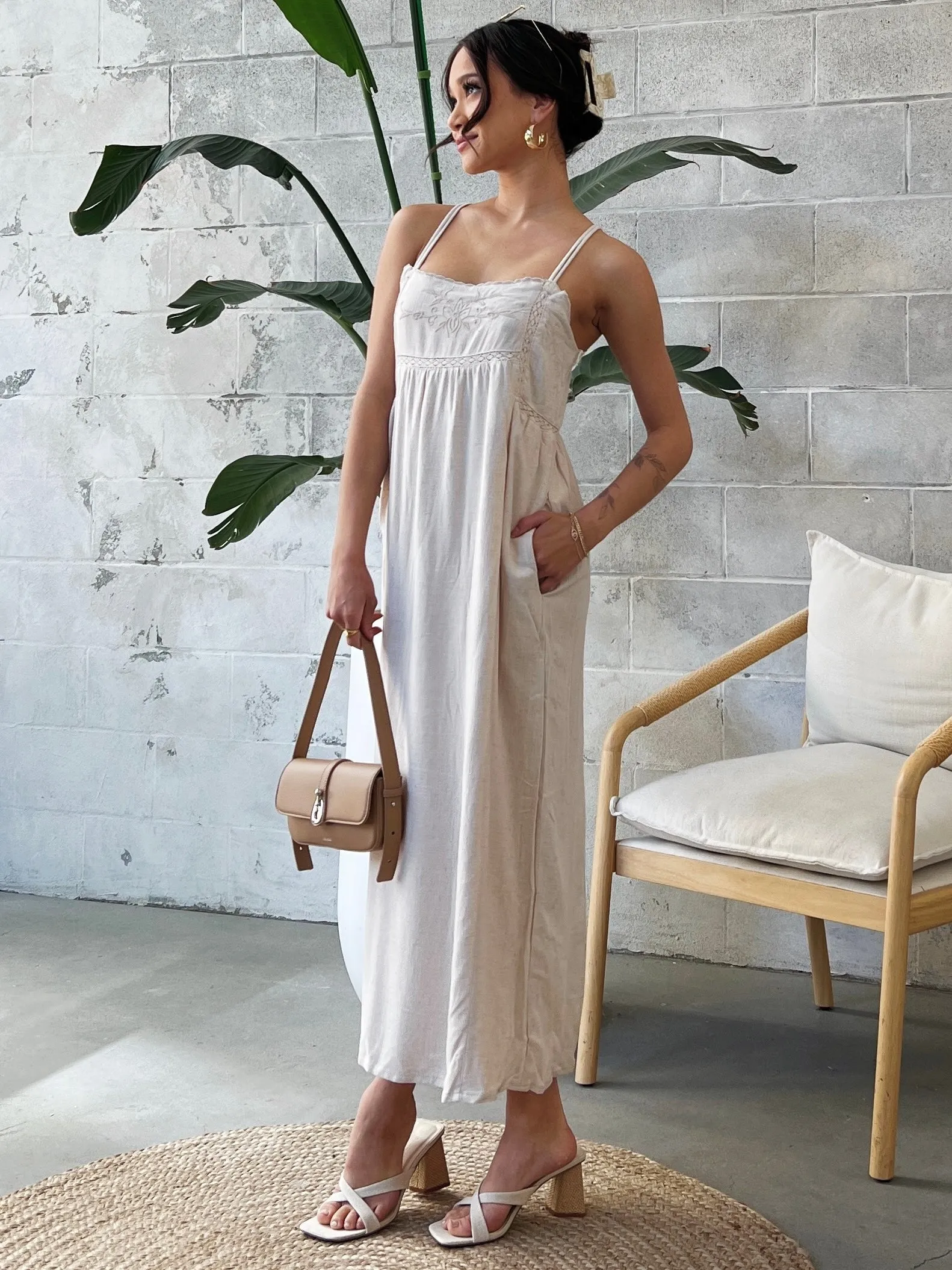 DEX Linen Midi Dress sold by 27 Boutique