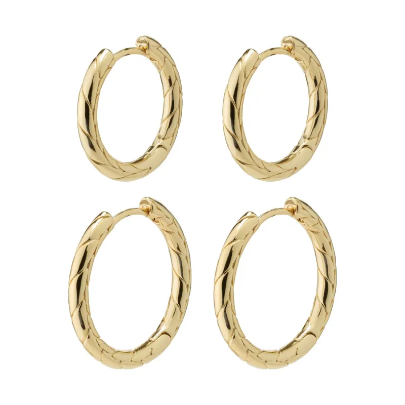 PILGRIM Love Hoop Earrings Set sold by 27 Boutique