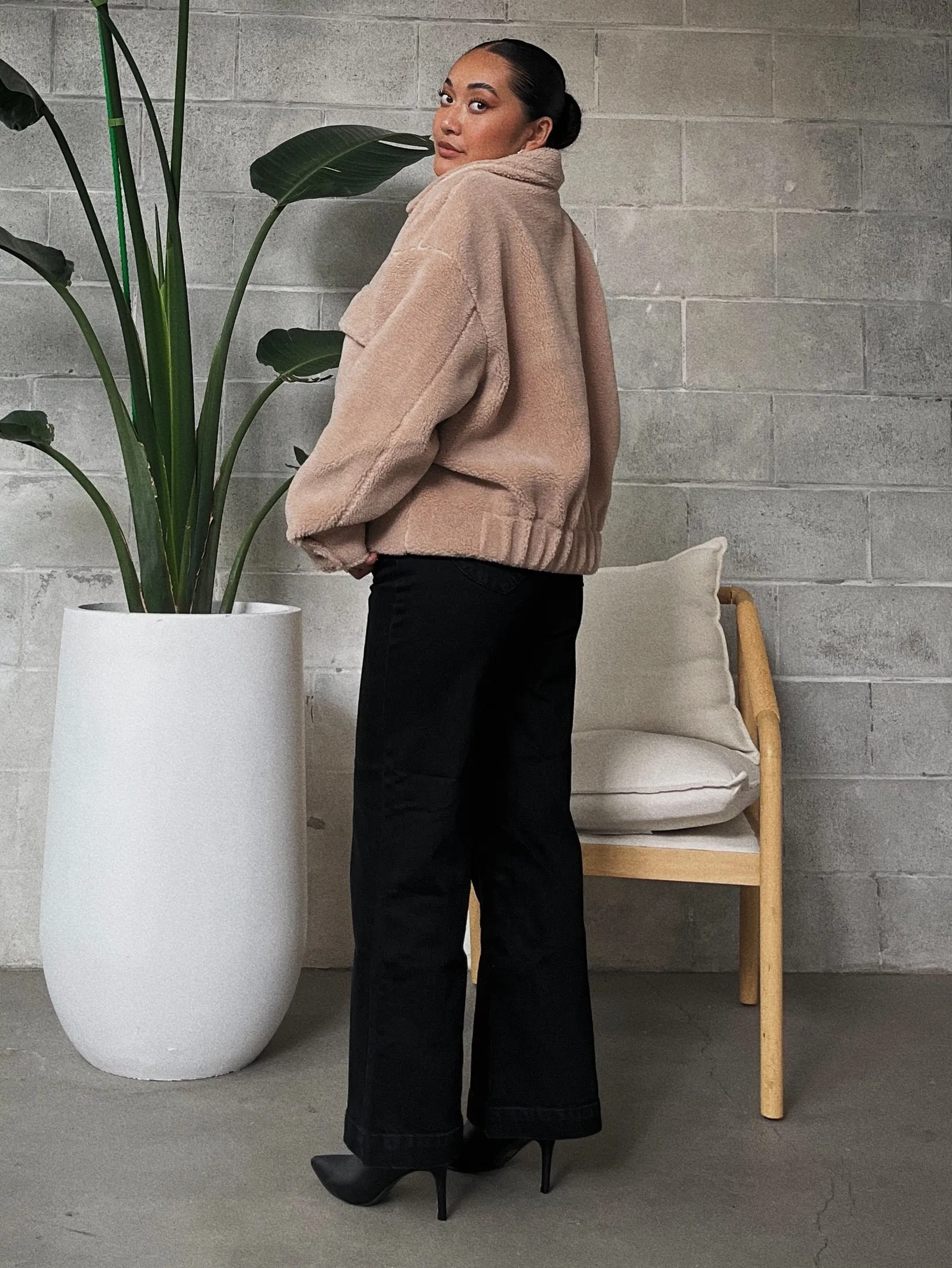 C'EST MOI Sherpa Crop Jacket sold by 27 Boutique product image thumbnail 2