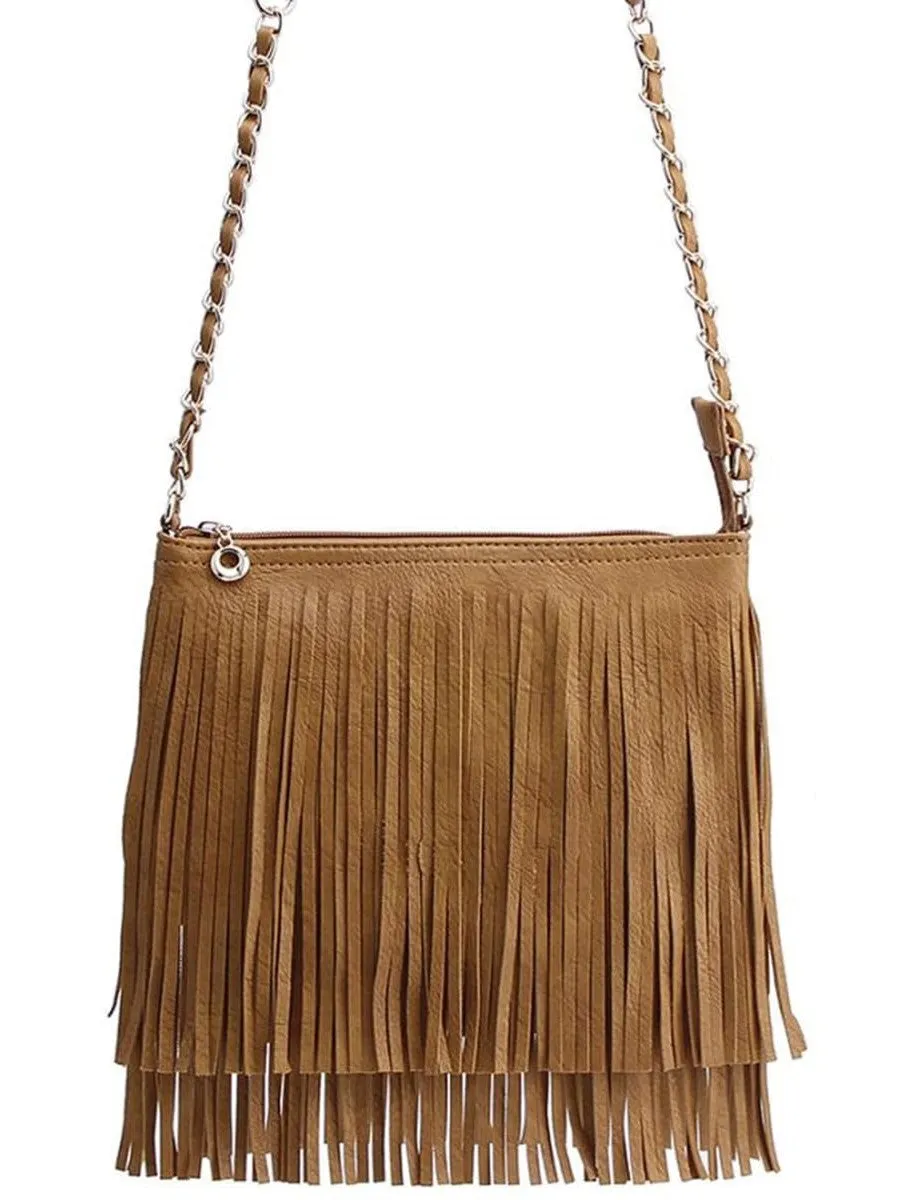 27 Double Layered Fringe Crossbody Bag sold by 27 Boutique product image thumbnail 2