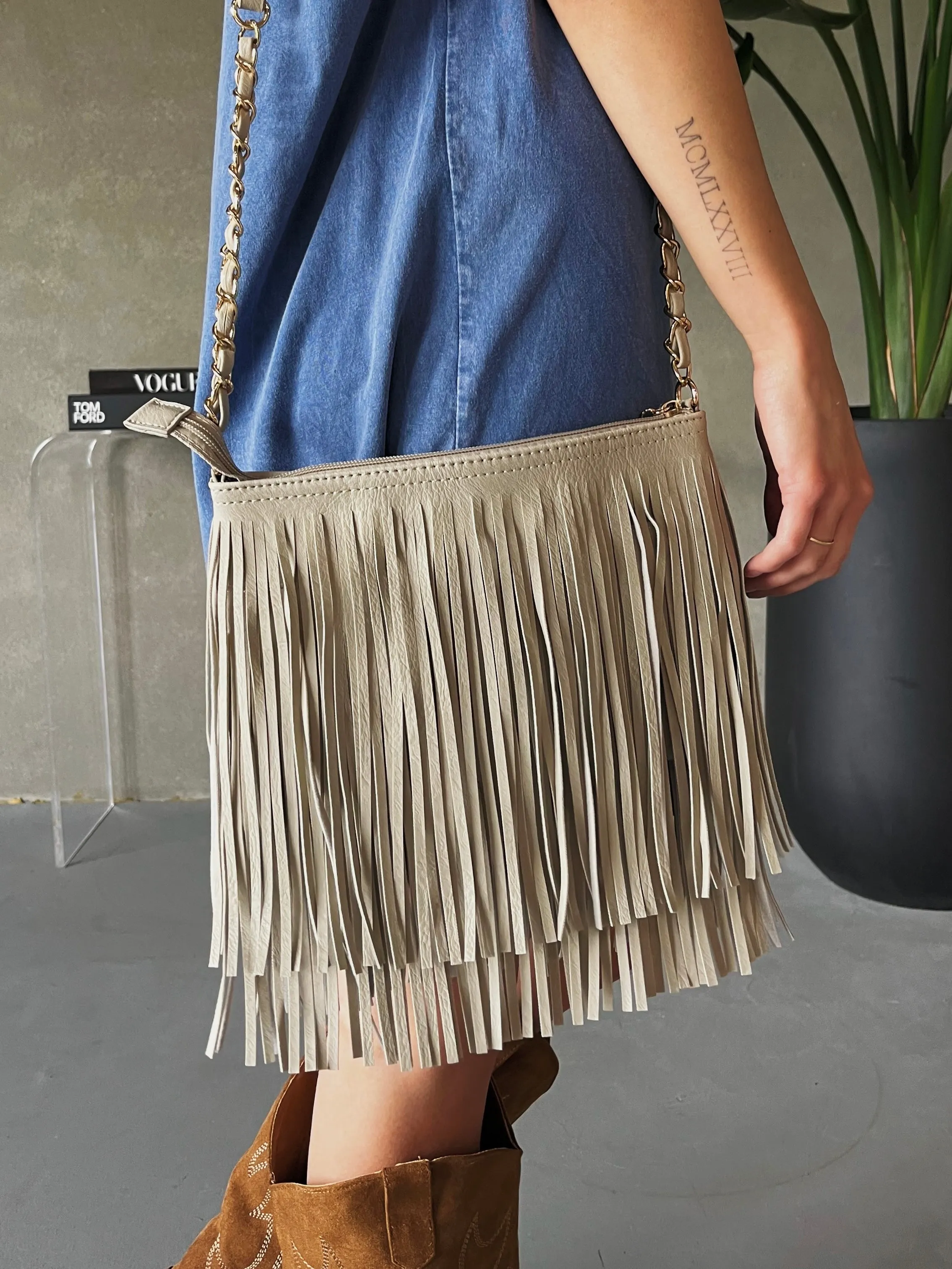 27 Double Layered Fringe Crossbody Bag sold by 27 Boutique product image thumbnail 3