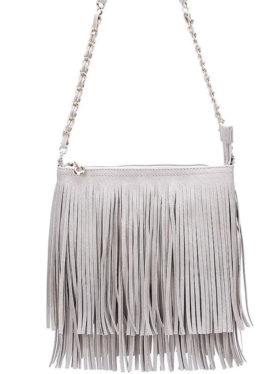 27 Double Layered Fringe Crossbody Bag sold by 27 Boutique product image thumbnail 4