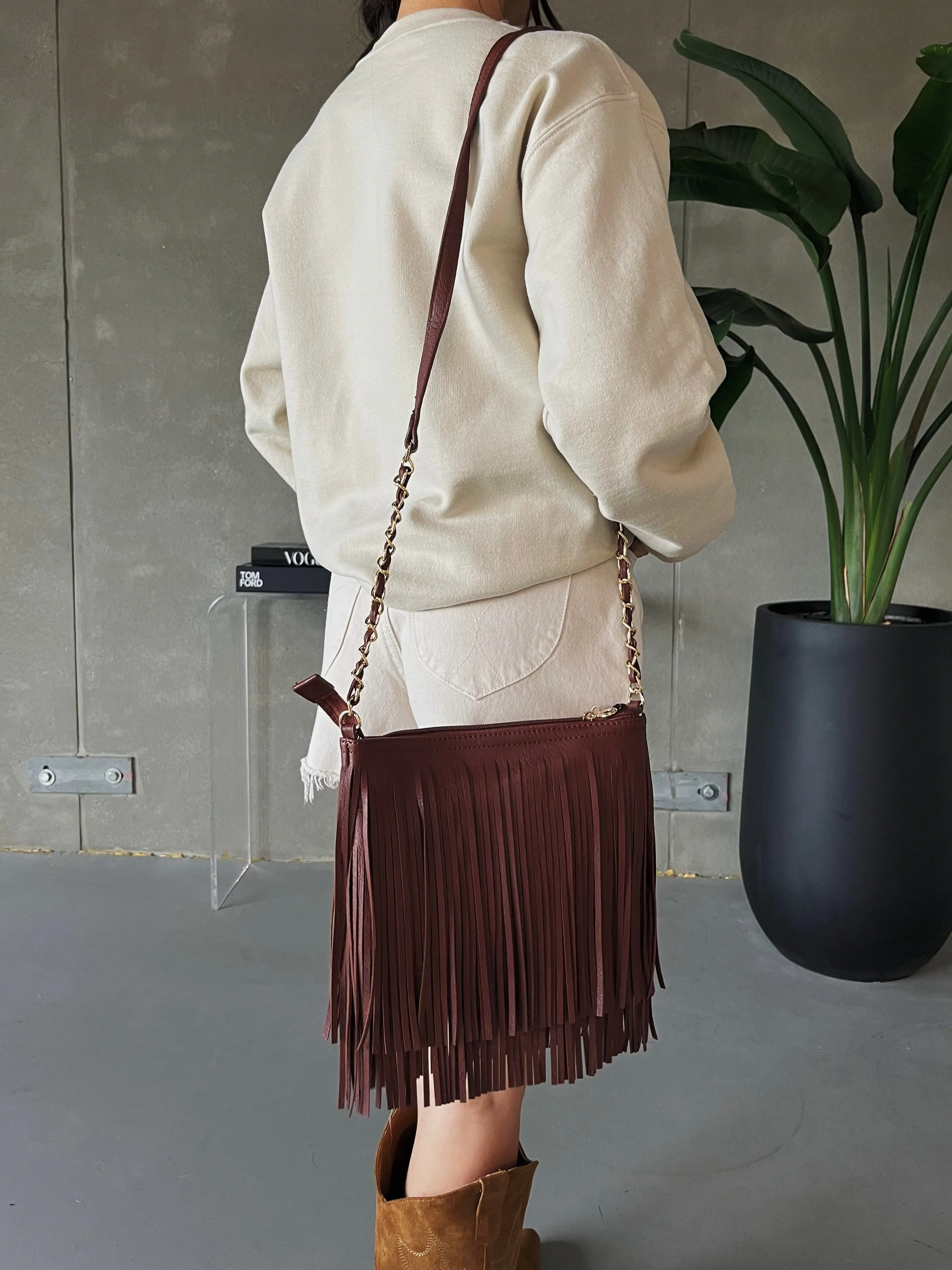27 Double Layered Fringe Crossbody Bag sold by 27 Boutique product image thumbnail 5