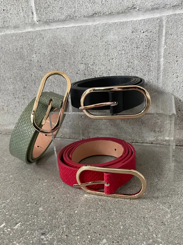 27 Oval Buckle Belt sold by 27 Boutique