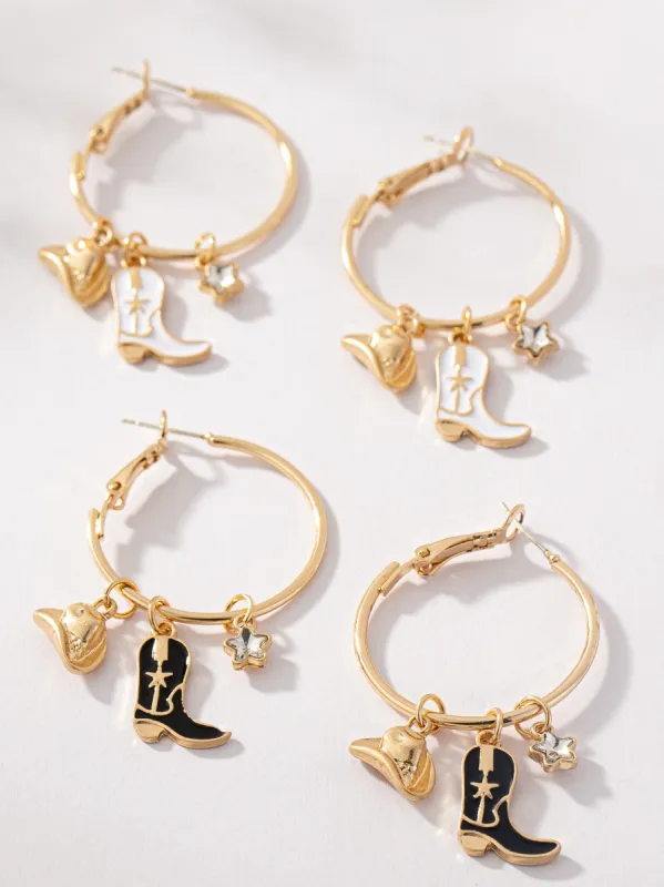 27 Western Charm Hoop Earrings sold by 27 Boutique