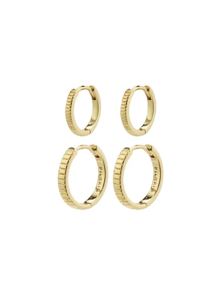 PILGRIM Happy Huggie Hoop 2-in-1 Set sold by 27 Boutique