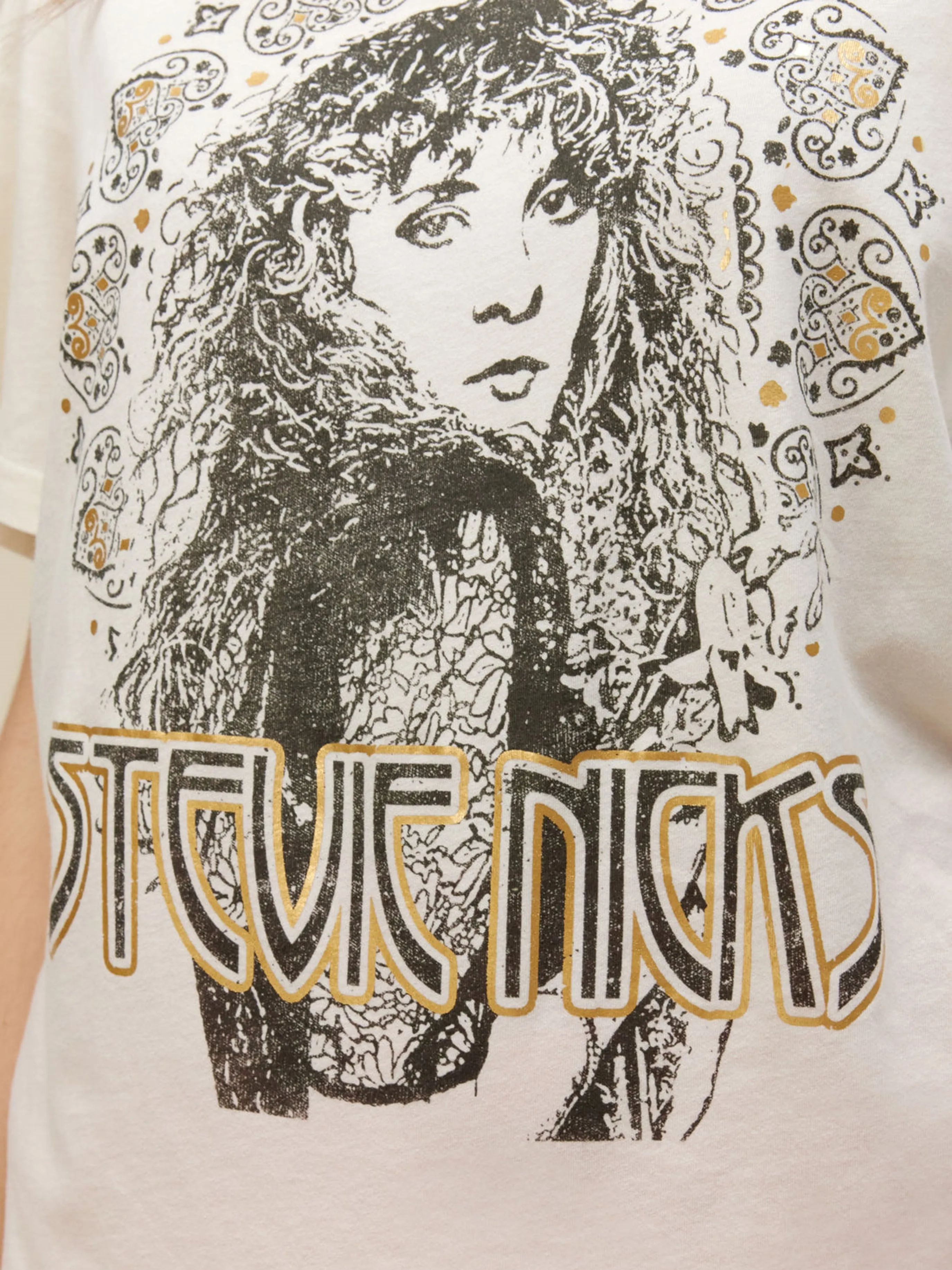 DAYDREAMER Stevie Nicks Metallic Boyfriend Tee sold by 27 Boutique product image thumbnail 4