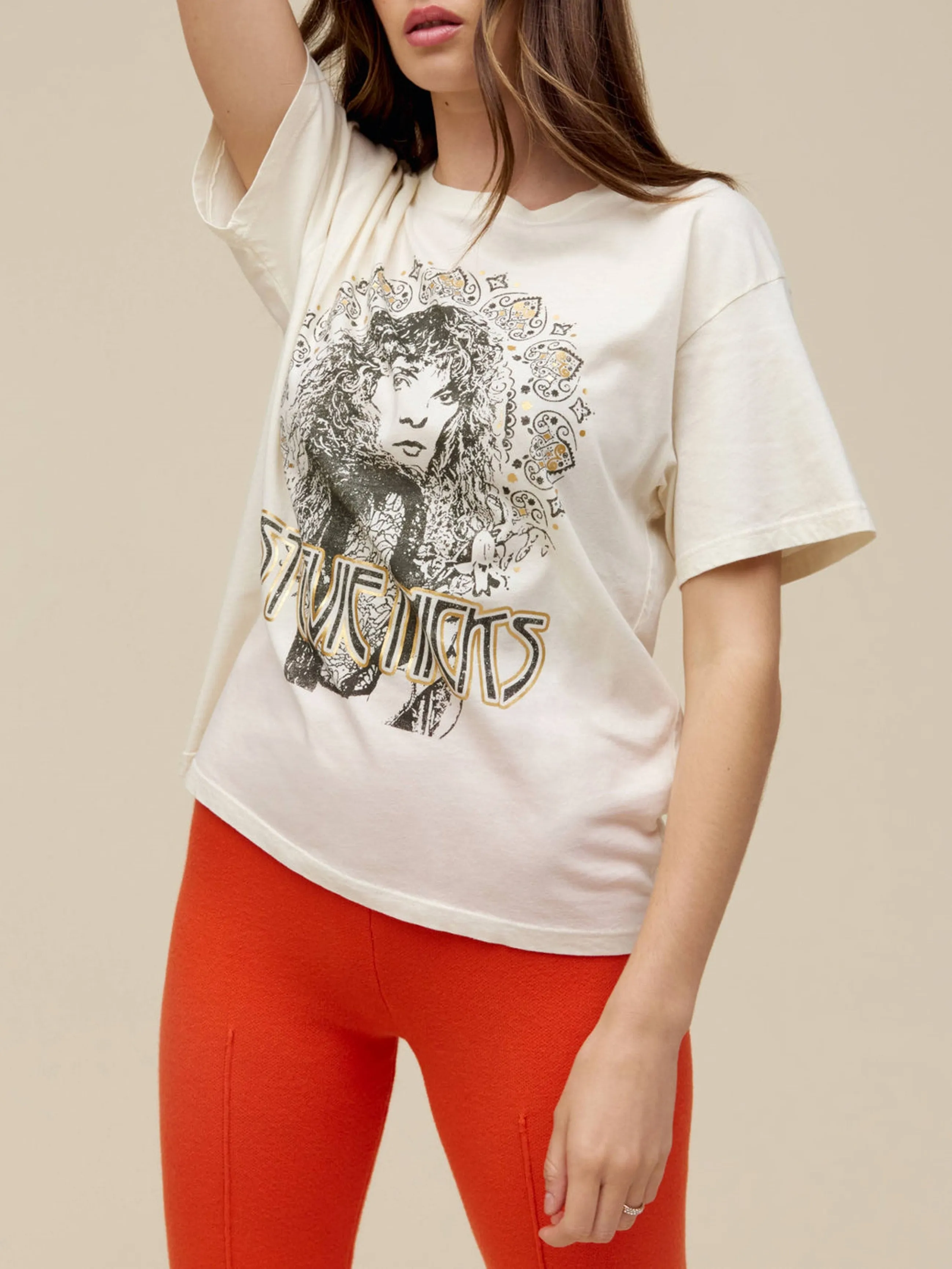 DAYDREAMER Stevie Nicks Metallic Boyfriend Tee sold by 27 Boutique product image thumbnail 5