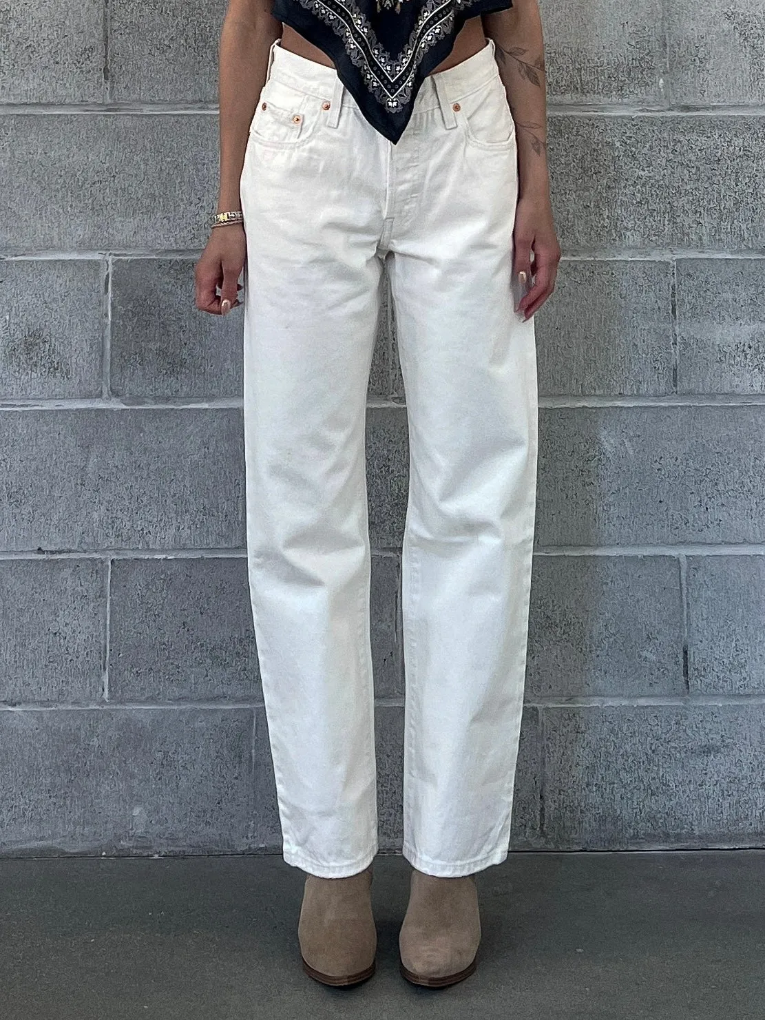 2025年のクリスマスの特別な衣装 Ecru 90's 501 LEVI'S Booper Parallel | Damage No ジャケット・アウター