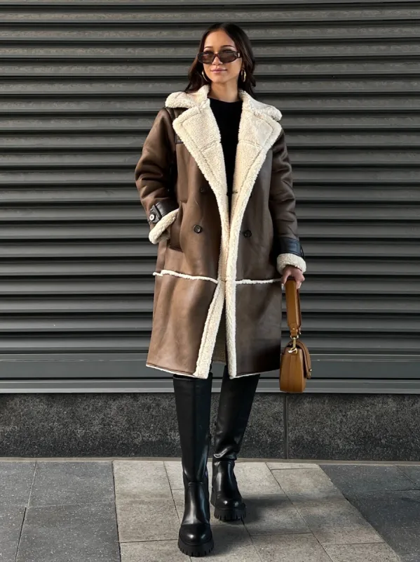 RD STYLE Nila Double Breasted Long Coat sold by 27 Boutique