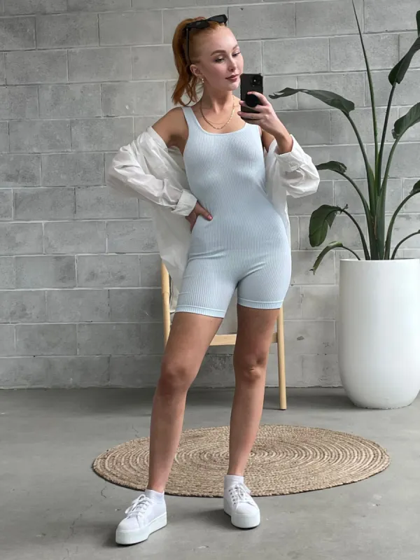 RD STYLE Ribbed Romper sold by 27 Boutique