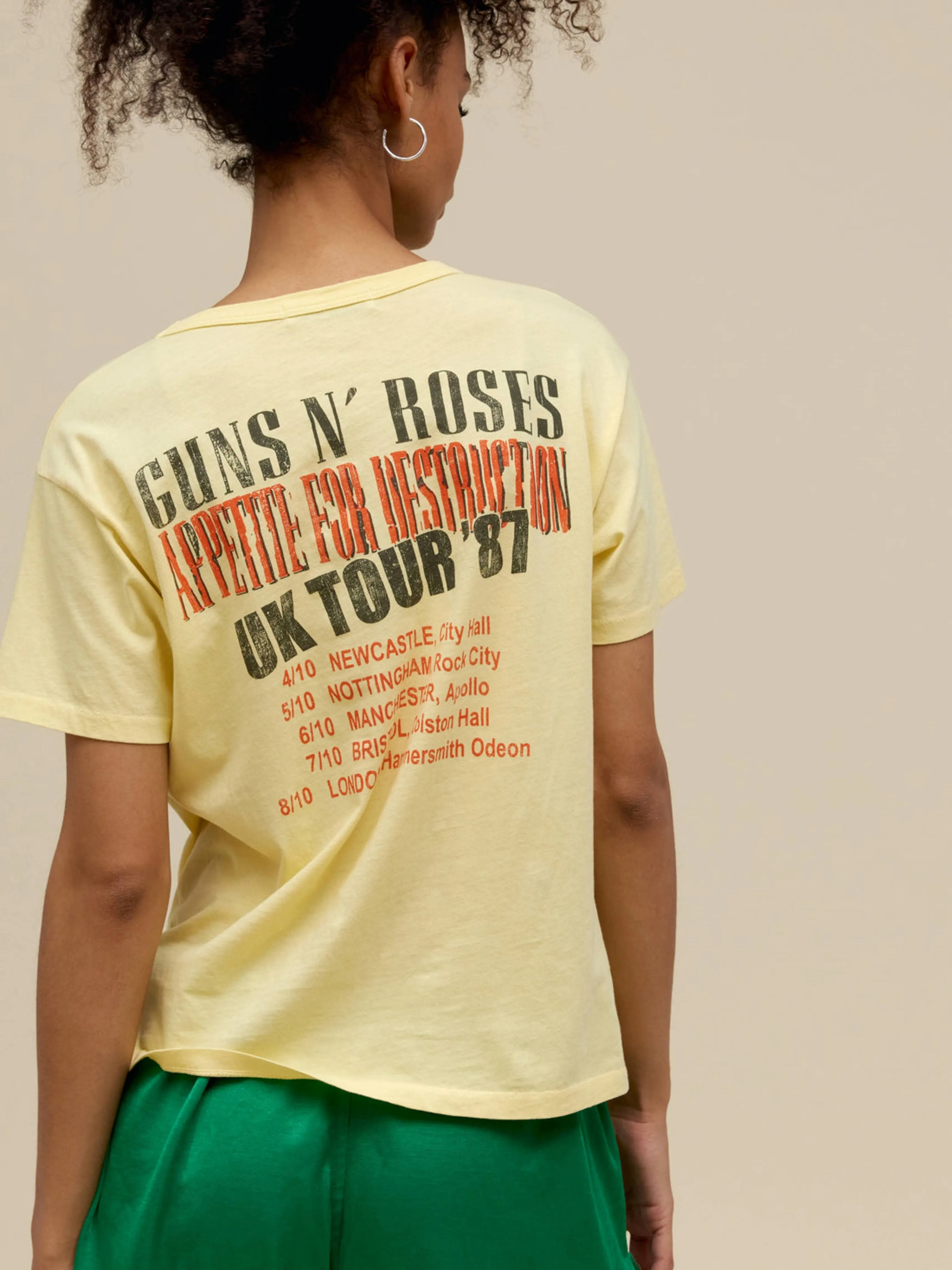 DAYDREAMER Guns N' Roses UK Tour '87 Ringer Tee sold by 27 Boutique product image thumbnail 3