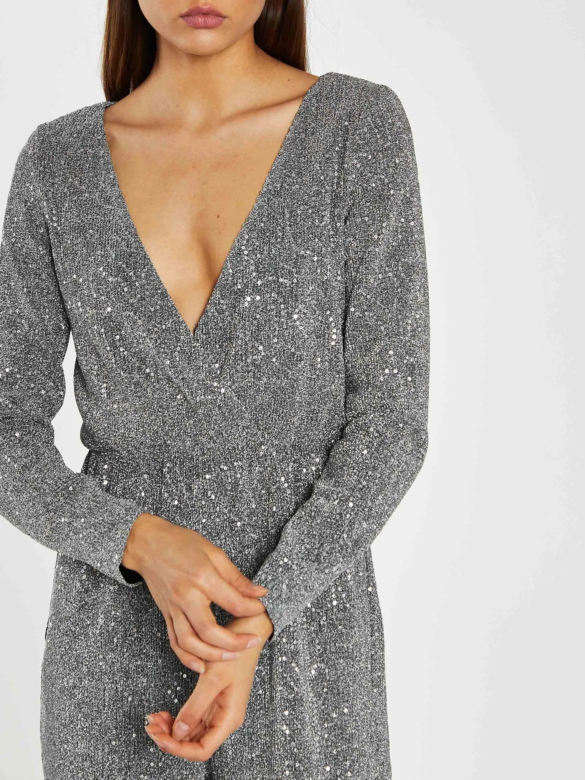 GLAMOROUS Sequin V-Neck Jumpsuit sold by 27 Boutique product image thumbnail 5