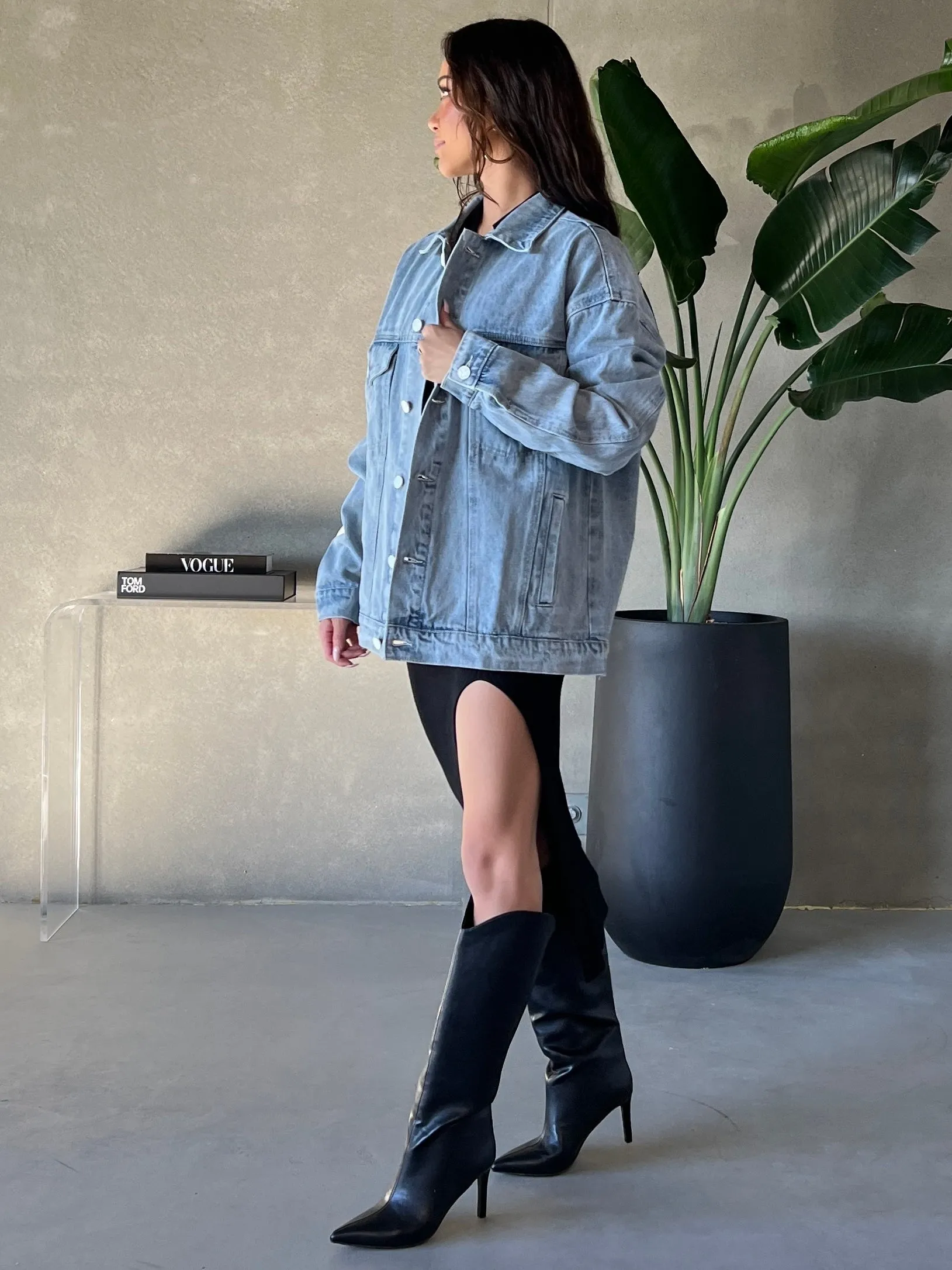 KUWALLA Oversized Denim Jacket sold by 27 Boutique