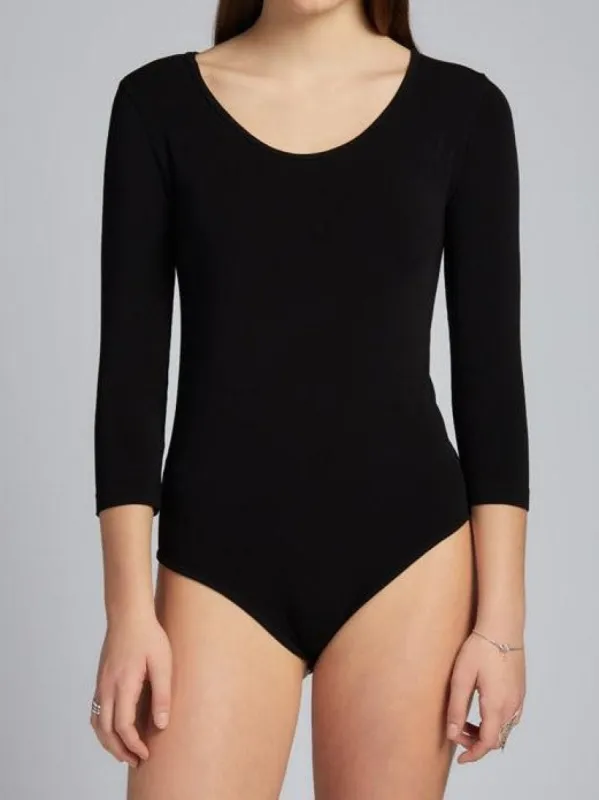 C'EST MOI 3/4 Sleeve Bamboo Bodysuit sold by 27 Boutique