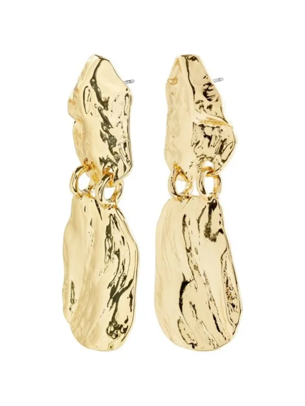 PILGRIM Bloom Hammered Earrings sold by 27 Boutique
