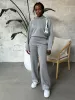 RD STYLE Melange Hoodie and Wide Leg Pant Set sold by 27 Boutique
