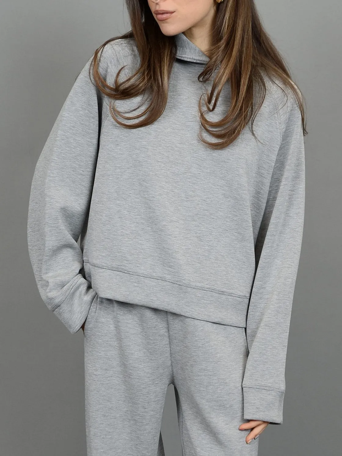 RD STYLE Melange Hoodie and Wide Leg Pant Set sold by 27 Boutique product image thumbnail 3