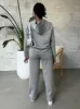RD STYLE Melange Hoodie and Wide Leg Pant Set sold by 27 Boutique