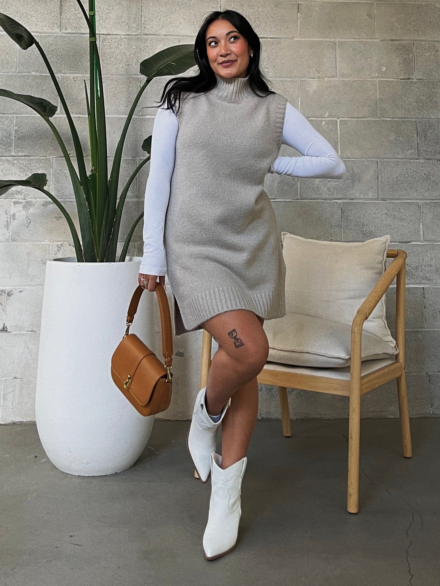 C'EST MOI Sleeveless Mockneck Tunic Dress sold by 27 Boutique product image thumbnail 2