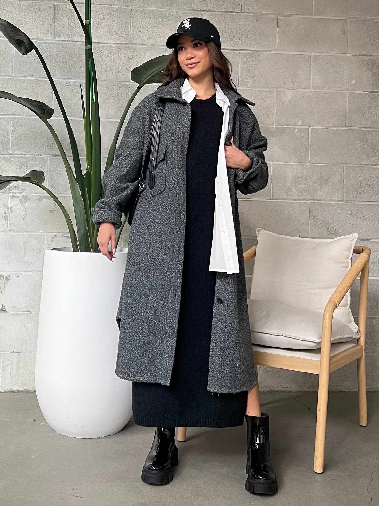 C'EST MOI Long Boucle Jacket sold by 27 Boutique product image thumbnail 4