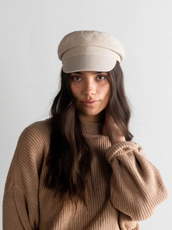 GIGI PIP Linen Newsboy Cap sold by 27 Boutique