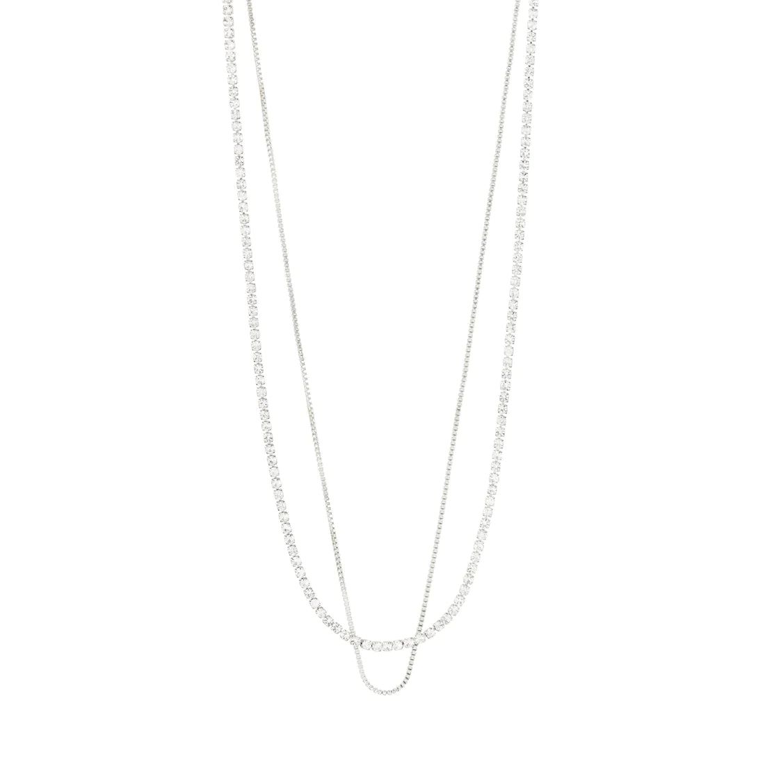 PILGRIM Millie Crystal Layered Necklace sold by 27 Boutique product image thumbnail 3