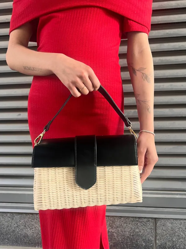 27 Wicker Crossbody Bag sold by 27 Boutique
