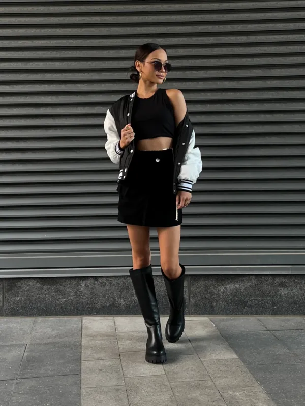 ONLY Fallon Varsity Bomber Jacket sold by 27 Boutique