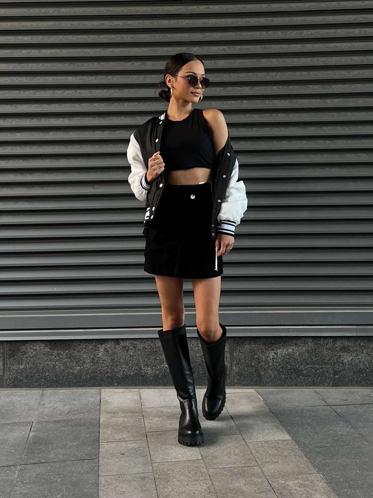 ONLY Fallon Varsity Bomber Jacket sold by 27 Boutique